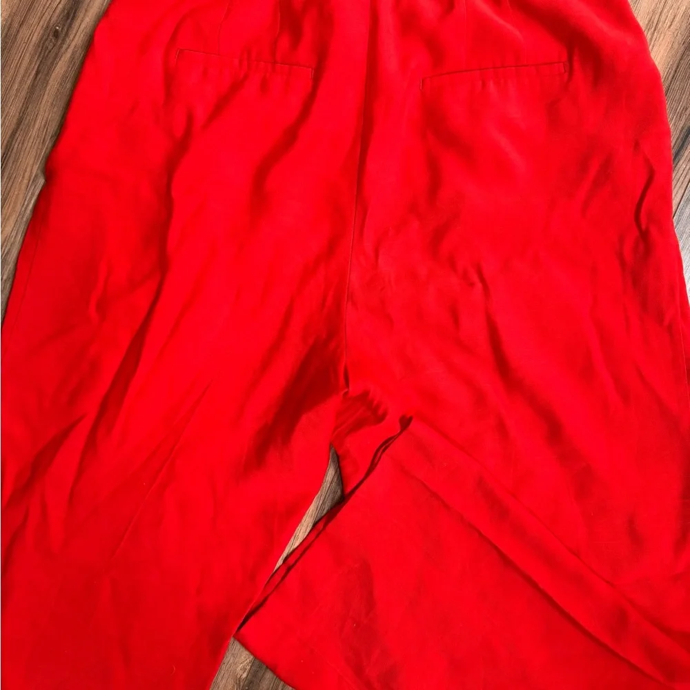 NWT Ann Taylor Red Button sailor pants. Beautiful and bright! - Picture 3 of 3